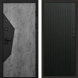Входная дверь Termo-Door Авангард Бетон - Flat Черный кварц