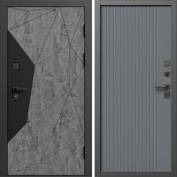 Входная дверь Termo-Door Авангард Бетон - Флэт Grey софт