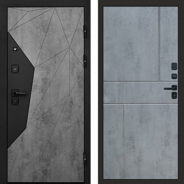 Входная дверь Termo-Door Авангард Бетон - Горизонт бетон темный