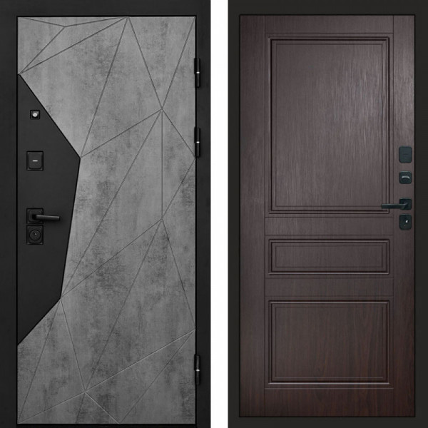 Входная дверь Termo-Door Авангард Бетон - Классика венге