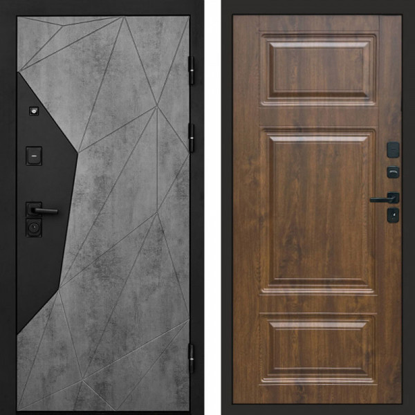 Входная дверь Termo-Door Авангард Бетон - Лион Дуб