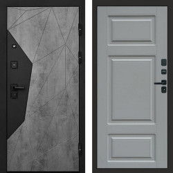 Входная дверь Termo-Door Авангард Бетон - Лион Grey софт