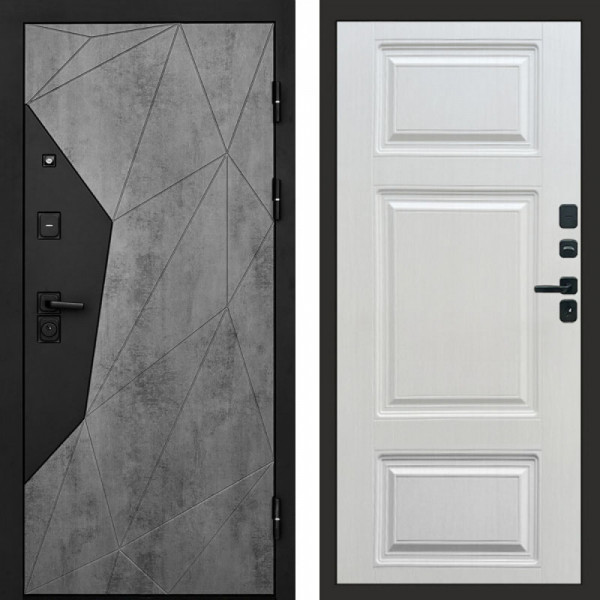 Входная дверь Termo-Door Авангард Бетон - Лион Лиственница