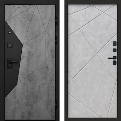 Входная дверь Termo-Door Авангард Бетон - Лучи бетон светлый