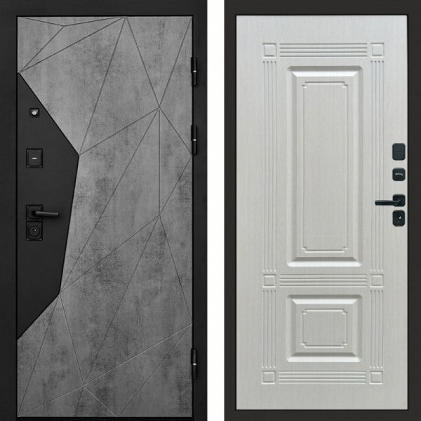 Входная дверь Termo-Door Авангард Бетон - Мадрид Лиственница