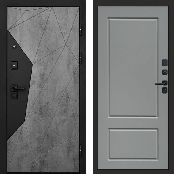 Входная дверь Termo-Door Авангард Бетон - Марсель Grey софт