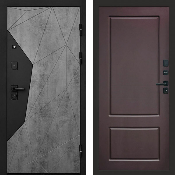 Входная дверь Termo-Door Авангард Бетон - Марсель Шоколад
