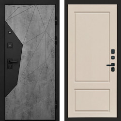 Входная дверь Termo-Door Авангард Бетон - Марсель Слоновая кость