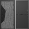Входная дверь Termo-Door Авангард Бетон - Нео Black