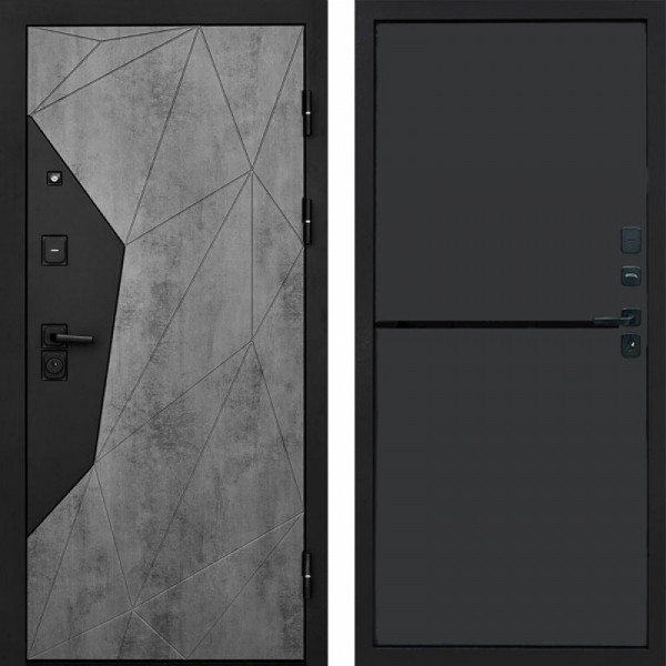 Входная дверь Termo-Door Авангард Бетон - Нео Графит