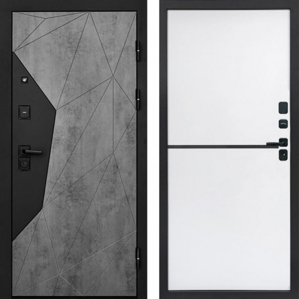 Входная дверь Termo-Door Авангард Бетон - Нео White