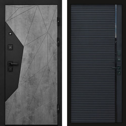 Входная дверь Termo-Door Авангард Бетон - Porte black