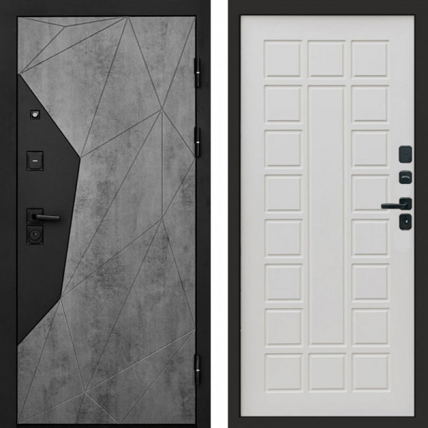 Входная дверь Termo-Door Авангард Бетон - Престиж бежевый матовый