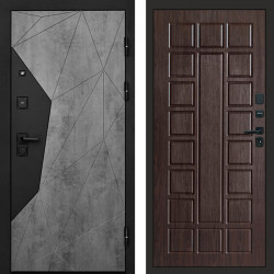 Входная дверь Termo-Door Авангард Бетон - Престиж венге