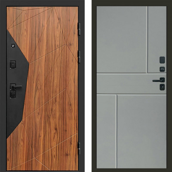 Входная дверь Termo-Door Авангард Дуб Каньон - Горизонт Grey софт