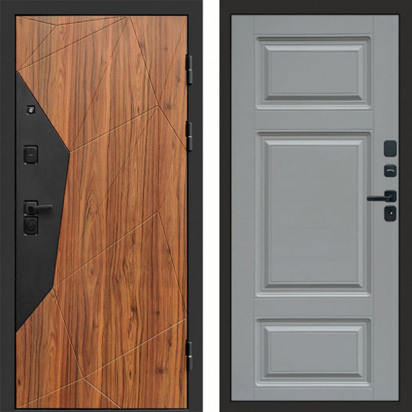 Входная дверь Termo-Door Авангард Дуб Каньон - Лион Grey софт