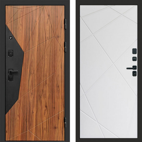 Входная дверь Termo-Door Авангард Дуб Каньон - Лучи белый