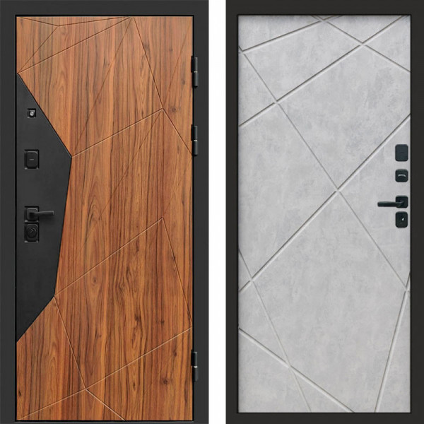 Входная дверь Termo-Door Авангард Дуб Каньон - Лучи бетон светлый