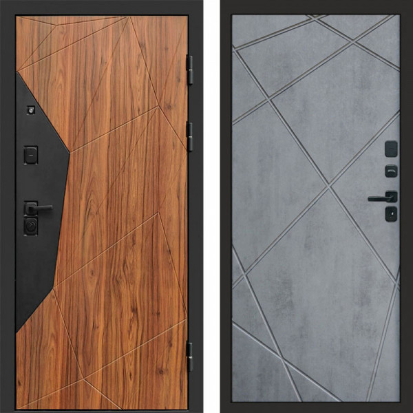 Входная дверь Termo-Door Авангард Дуб Каньон - Лучи бетон темный