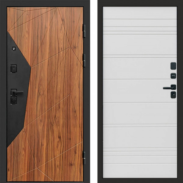 Входная дверь Termo-Door Авангард Дуб Каньон - Лучи White line