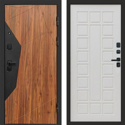 Входная дверь Termo-Door Авангард Дуб Каньон - Престиж бежевый матовый