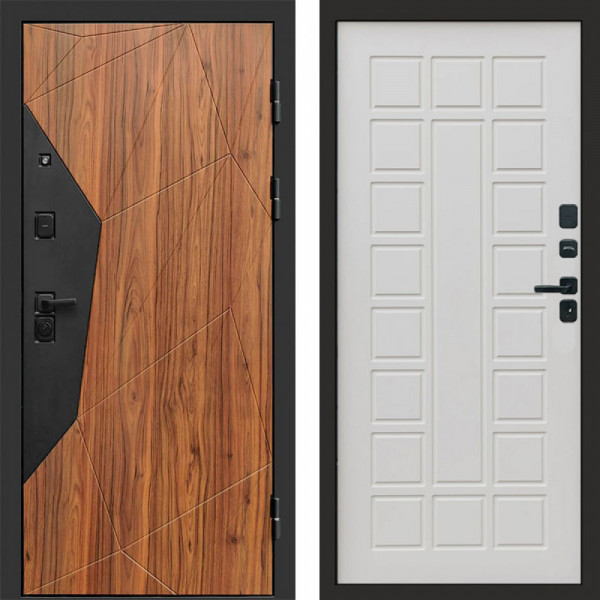 Входная дверь Termo-Door Авангард Дуб Каньон - Престиж бежевый матовый