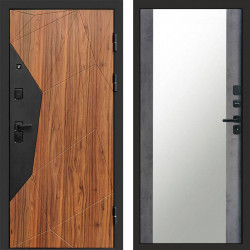 Входная дверь Termo-Door Авангард Дуб Каньон - Зеркало бетон темный