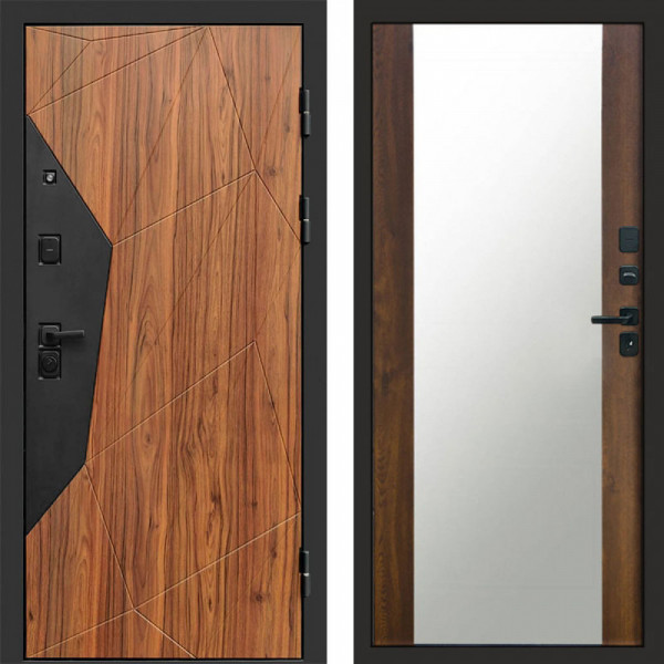 Входная дверь Termo-Door Авангард Дуб Каньон - Зеркало дуб