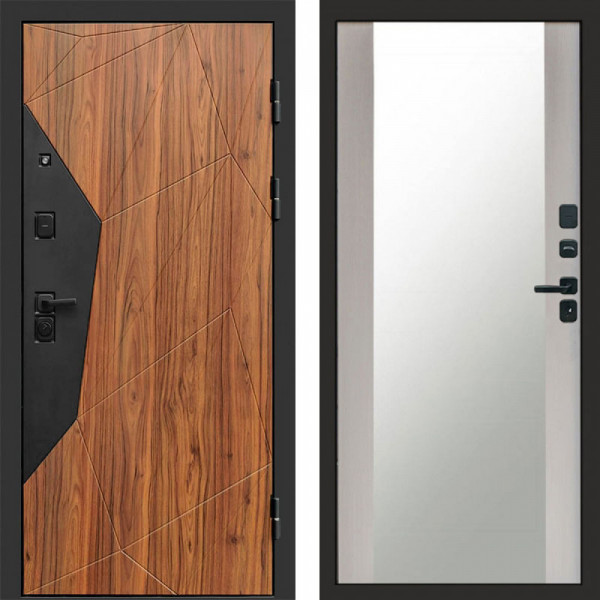 Входная дверь Termo-Door Авангард Дуб Каньон - Зеркало лиственница