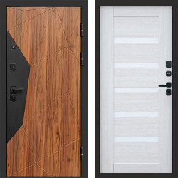 Входная дверь Termo-Door Авангард Дуб Каньон - Зеркало Триумф Царга лиственница 4500 / 5500