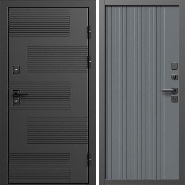 Входная дверь Termo-Door Фаворит - Флэт Черный кварц
