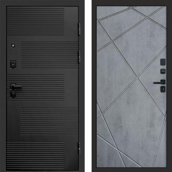 Входная дверь Termo-Door Фаворит - Лучи бетон темный