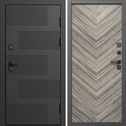 Входная дверь Termo-Door Фаворит - Плаза Елочка Серая