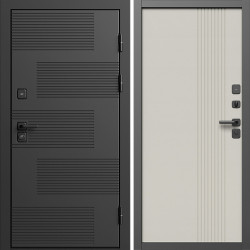 Входная дверь Termo-Door Фаворит - Страйп Слоновая Кость