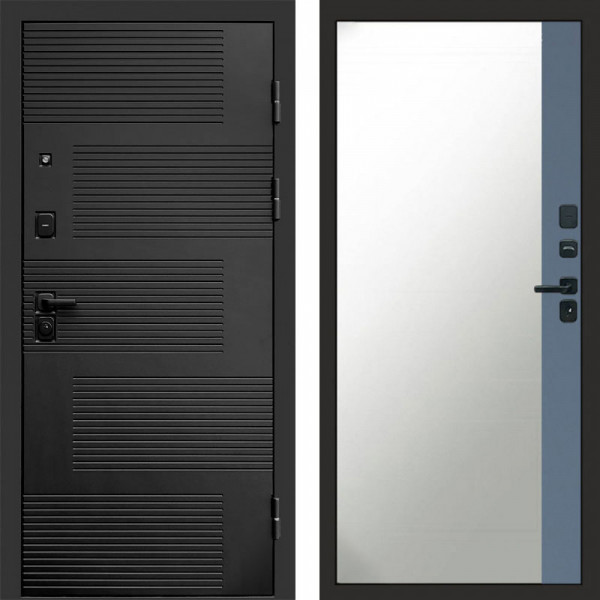 Входная дверь Termo-Door Фаворит - Зеркало Фацет Grey софт