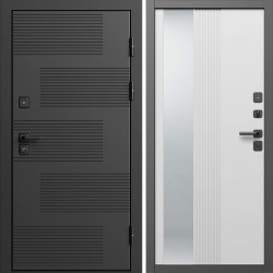 Входная дверь Termo-Door Фаворит - Зеркало Люмис Белый Софт