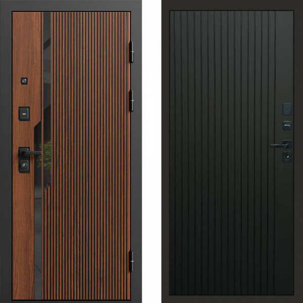 Входная дверь Termo-Door Флекс - Flat Черный кварц