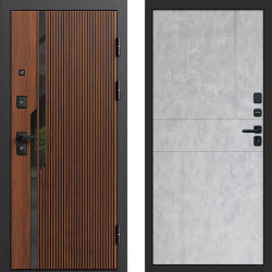 Входная дверь Termo-Door Флекс - Горизонт бетон светлый