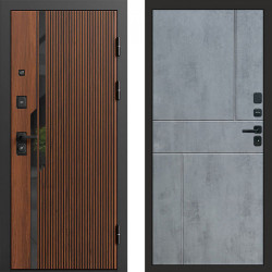 Входная дверь Termo-Door Флекс - Горизонт бетон темный