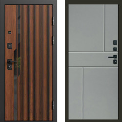 Входная дверь Termo-Door Флекс - Горизонт Grey софт