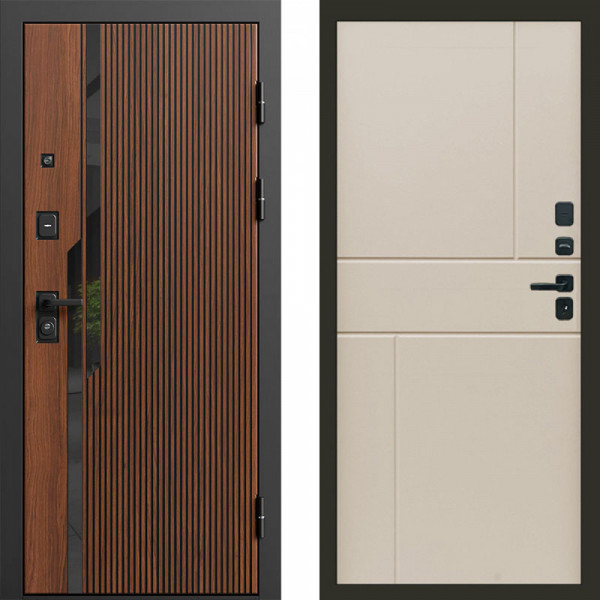 Входная дверь Termo-Door Флекс - Горизонт Слоновая кость