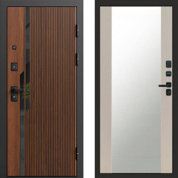 Входная дверь Termo-Door Флекс - Зеркало Слоновая кость