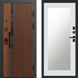 Входная дверь Termo-Door Флекс - Зеркало Триумф Белый софт