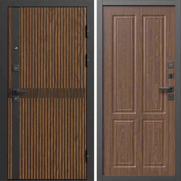 Входная дверь Termo-Door Граунд Дуб - Без серии Орех стандарт