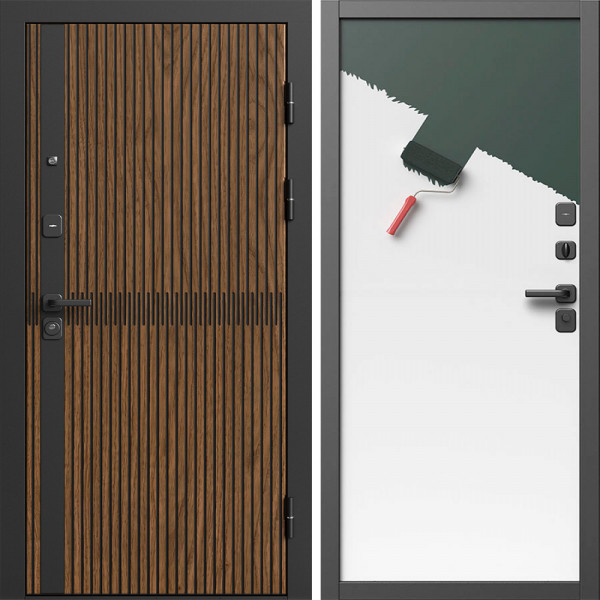 Входная дверь Termo-Door Граунд Дуб - Гладкая Панель Под Покраску (грунт)