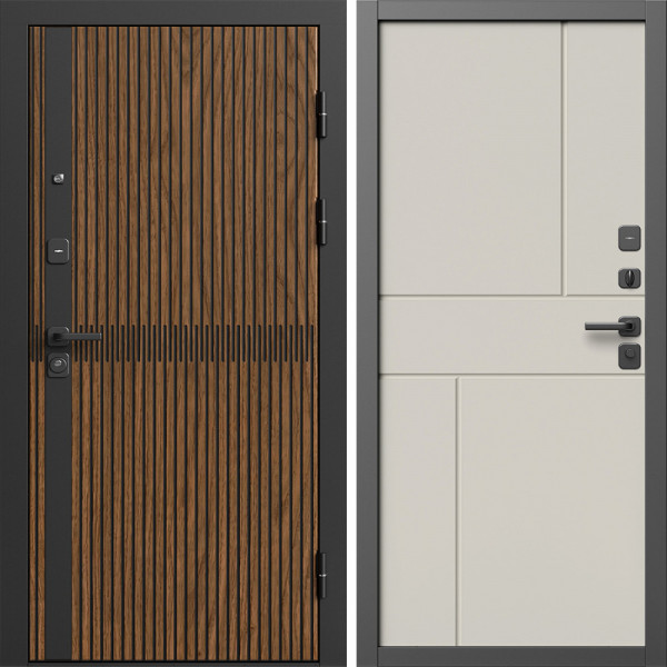 Входная дверь Termo-Door Граунд Дуб - Горизонт Слоновая кость