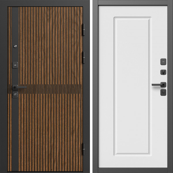 Входная дверь Termo-Door Граунд Дуб - Гранд Белый софт