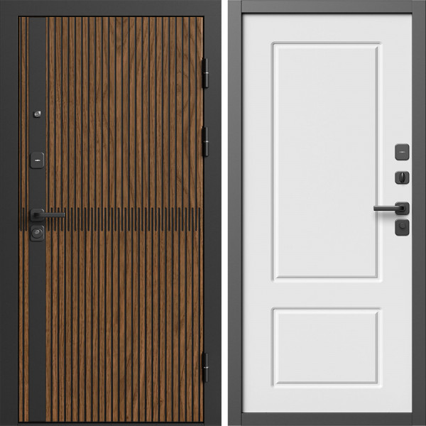 Входная дверь Termo-Door Граунд Дуб - Марсель Белый софт