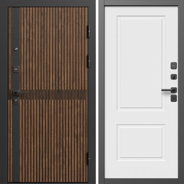Входная дверь Termo-Door Граунд Дуб - Нео Классика Белый Софт
