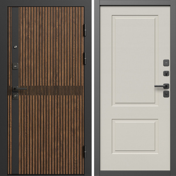 Входная дверь Termo-Door Граунд Дуб - Нео Классика Слоновая Кость